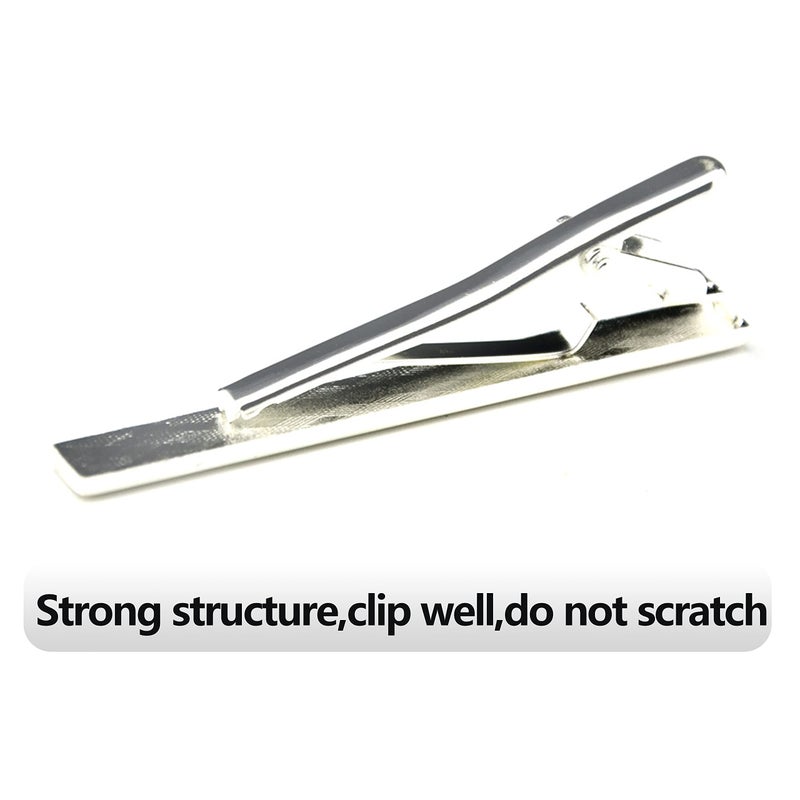 Geek-M Fashion Necktie Clips Tie Bar Clips Tie Pins Set for Men Pack of 3 (Style B) - Image 3
